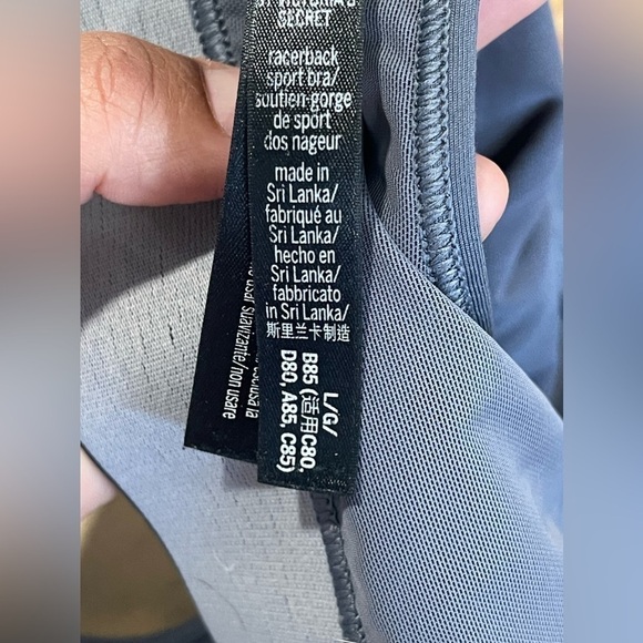 Victoria's Secret Victoria Sport Player Sports Bra Gray Black Womens L - Picture 6 of 6